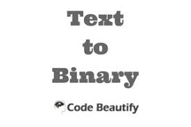 text to binary